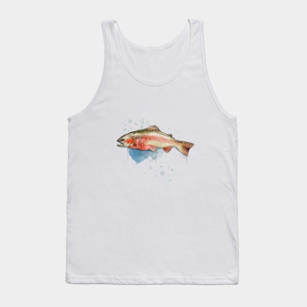 Rainbow Trout Tank Top by MikaelJenei